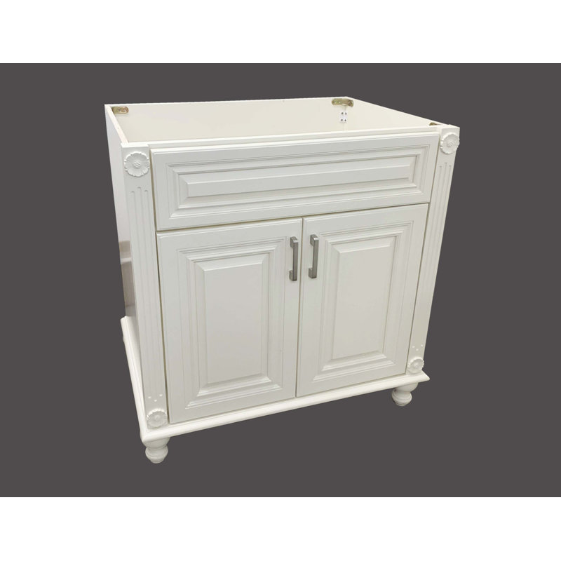 Niturra 36'' Single Bathroom Vanity Base Only in Antique White Wayfair